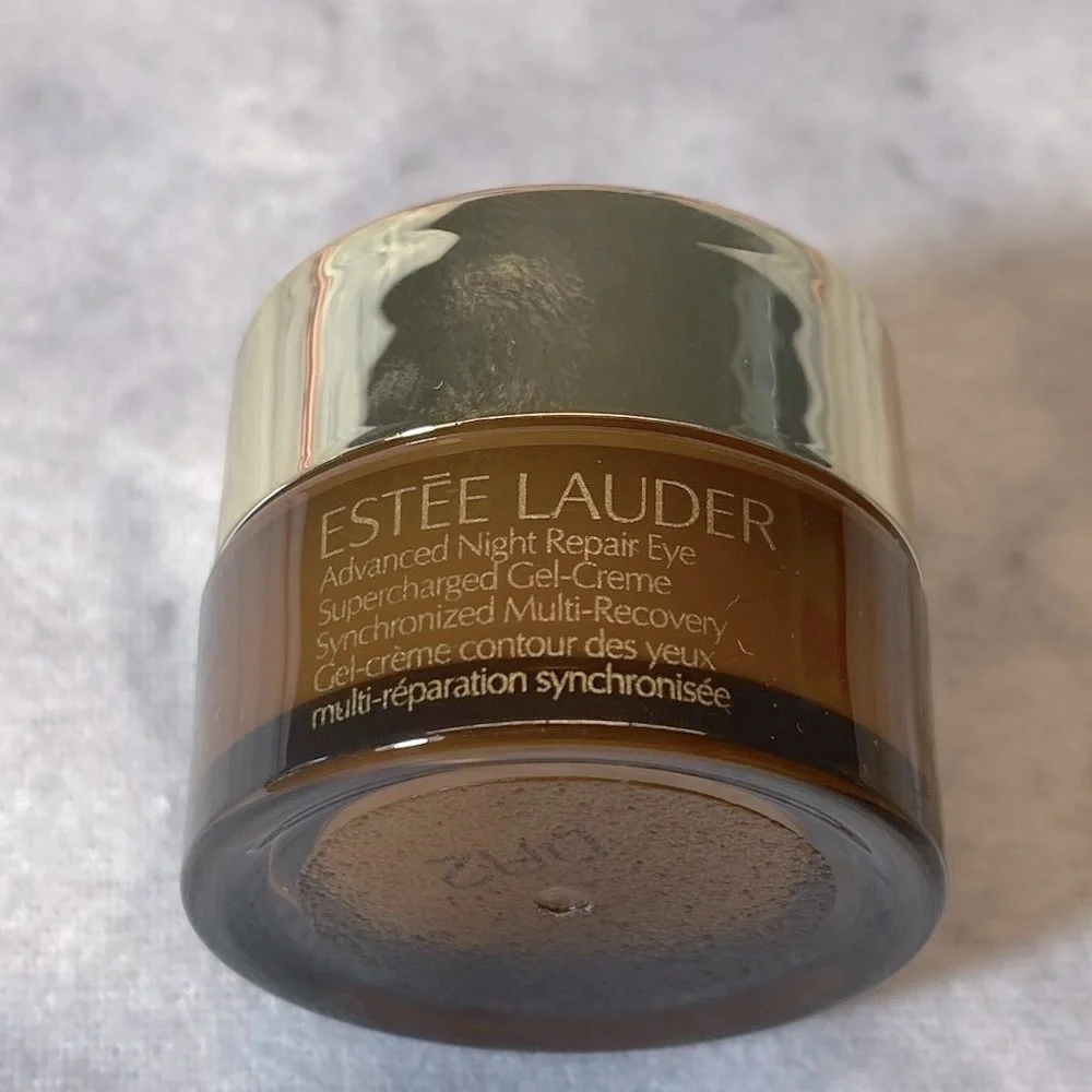 Estee Lauder Beauty Gift Set-Blush Tote,Lipstick,Night Repair,Eye Cream-7pc-NEW